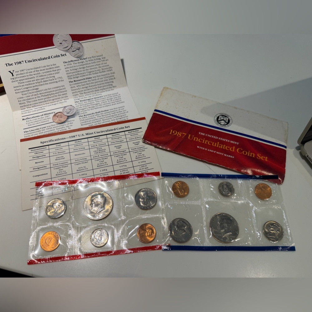 1987 Uncirculated Coin Set